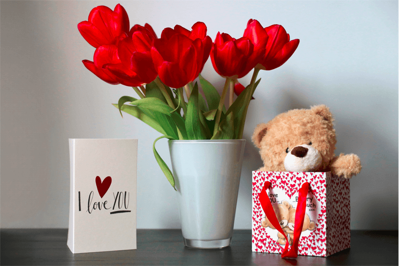 Teddy Bear Valentine's Gift For Your Love-Red